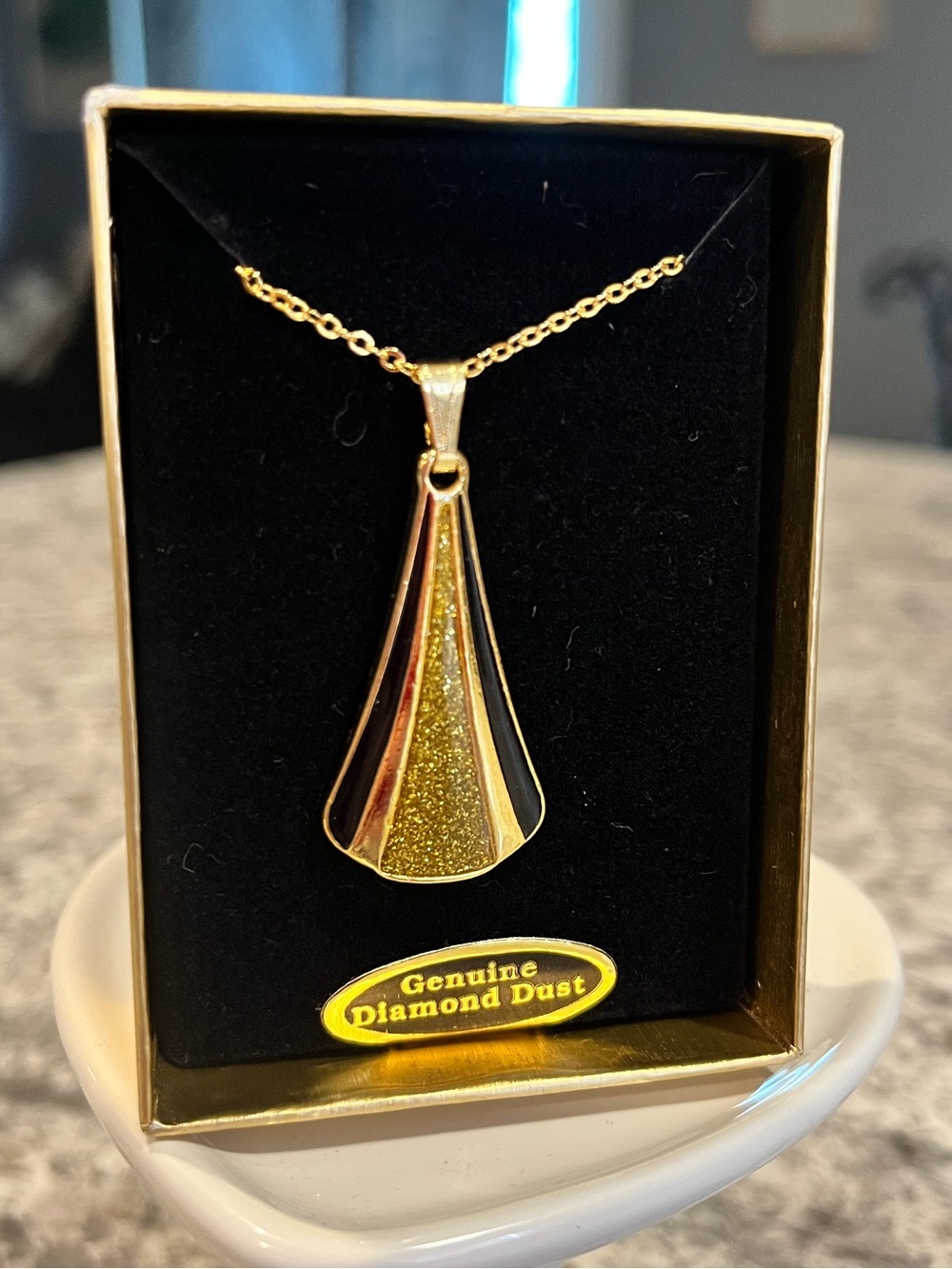 Vintage Van Doran Genuine Diamond Dust Necklace